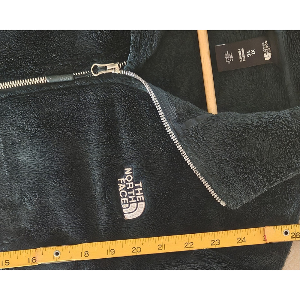 The North Face Osito High-Pile Fleece EMERALD GREEN ZIPJacket WOMEN'S XL-Tall - Picture 9 of 12